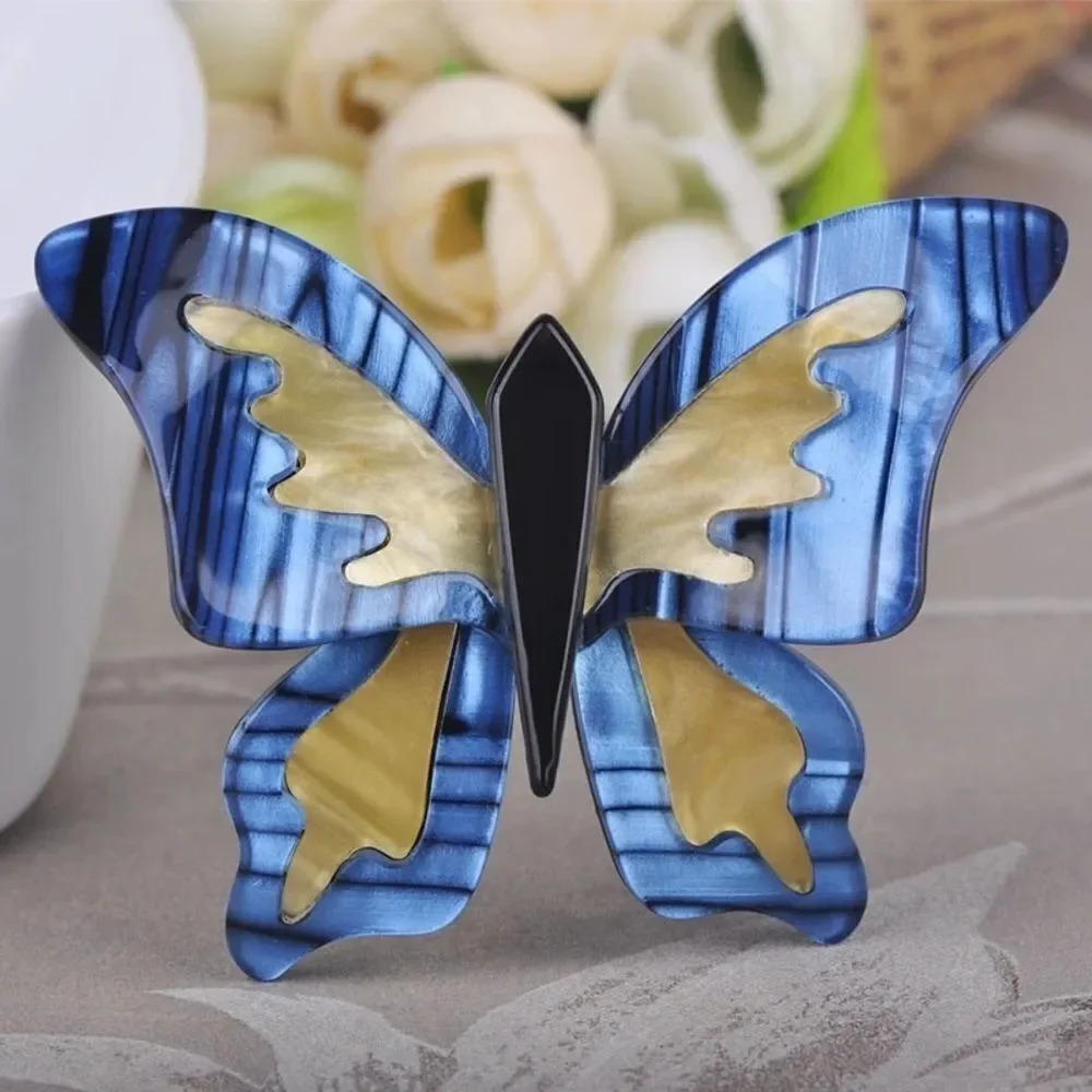 VQ Natural Acrylic Butterfly Brooch
